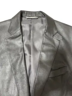 ブラックレザーブレザー