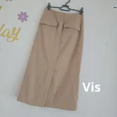 ViS ベージュ タイトスカート M