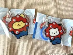 サンリオ　ミャクミャクなりきりアクリルチャーム　ポチャッコ　ポムポムプリン　2個