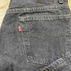 501 先染め ブラックUSA 90年製 ナイロンフットボタンW30L34