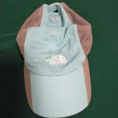 ノースフェイス　キャップ　帽子　メッシュ　水色＆グレー