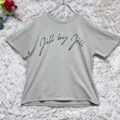 【ジルスチュアート】(FR)ロゴTシャツ 無地 アイボリー 通勤のサムネイル