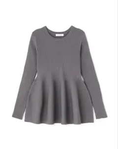 ペプラム ニット