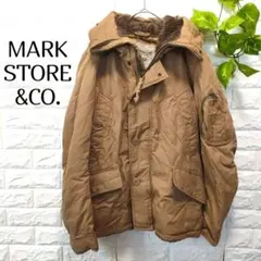 【マークストアー】アウター ミリタリー ブラウン モッズコート たぬきファー
