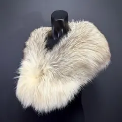【白銀】SAGA FOX サガフォックス ショール プラチナフォックス 稀少品種