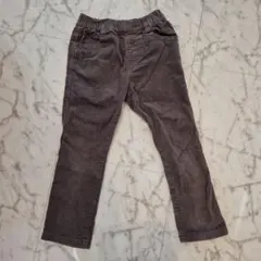 グレーのコットン長ズボン