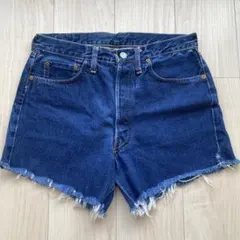 【極美品】 50's 501XXレザーパッチ期 カットオフノーリペア 濃紺のサムネイル