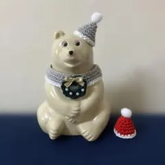 しろくま貯金箱 クリスマス
