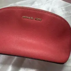 MICHAEL KORS レッドポーチ