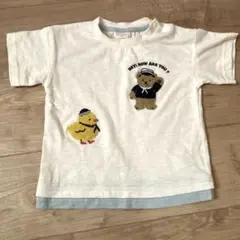 SIMPLE FREE ベビー Tシャツ 90cm くま アヒル