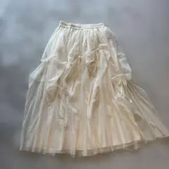 フラーネ　Frene アイボリー フレアスカート
