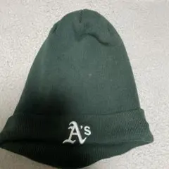 ニューエラ カフニット MLB グリーン ユニセックス　ニット帽　ビーニー