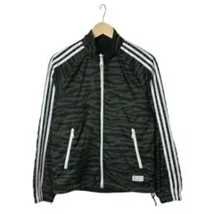 adidas アディダス リバーシブルジャンパー カモ柄 スリーライン S
