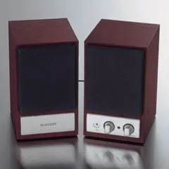 * ELECOM MS-75CH 木製コンパクトスピーカー