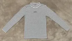 【Lovetoxic / ラブトキシック】ボーダー柄ハイネックロングTシャツ