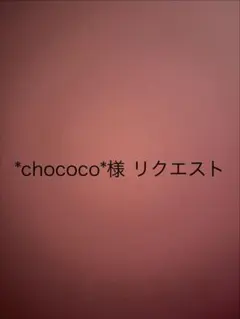 *chococo*様 リクエスト 2点 まとめ商品