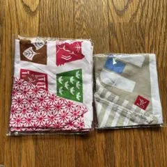 カルディコーヒーファーム　もへじ 手ぬぐいエコバッグ　2個セット