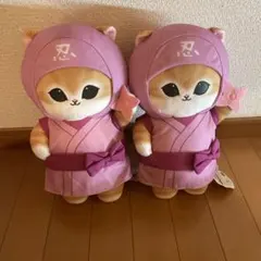 忍者にゃんピンク＆mofusandモフサンド ハロウィンBIGぬいぐるみ