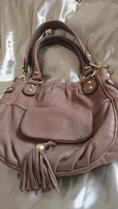 ビュレ BEAURE 2way ラウンドショルダーバッグ ハンドバッグ ベージュ