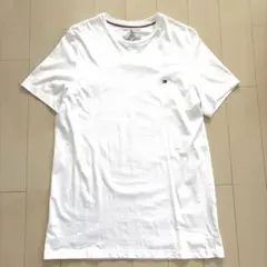 TOMMY HILFIGER Tシャツ 白 ワンポイントロゴ Sサイズ 半袖