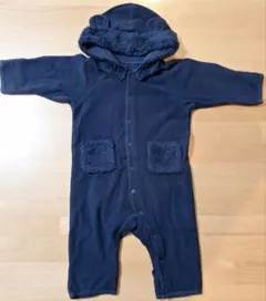 コムサフォセット 50～80　クマ耳　カバーオール ジャンプスーツ　ロンパース