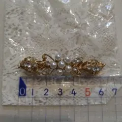 金色の葉デザイン ヘアアクセサリー