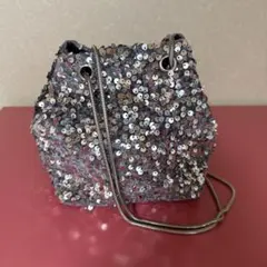 スパンコールバケツ型パーティーバッグ
