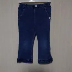 ファミリア　familiar　デニム　フリル付き パンツ