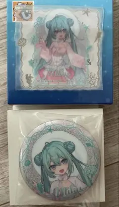 グッスマくじ 初音ミク 2026 アクアリウム 初音ミク 缶バッジ ステッカー