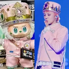 ジヨン GDragon ラブブ labubu コスチューム 王冠 着せ替え 服