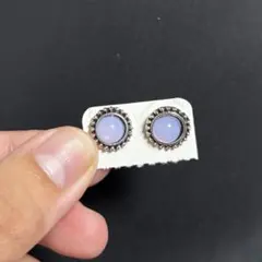 コモンズ館☆関西万博会場限定☆ホワイトアクアマリンストーンピアス☆万博2025☆