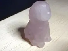 ローズクォーツ 犬 ゴールデンレトリバー 約3.5cm