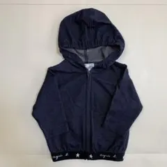 アニエスベー agnes b. フード付きネイビージャケット