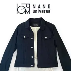 【美品】ナノユニバース デニムジャケット ブラック 黒