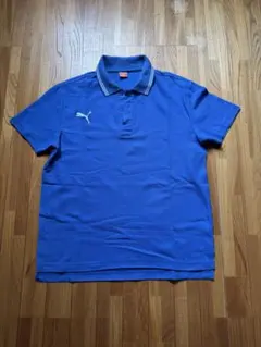 PUMA ポロシャツ ブルー 半袖 メンズのサムネイル