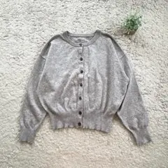 【Alma Design】長袖 ニットカーディガン 羽織 シンプル レーヨン混