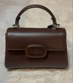 コーチ バッグ COACH レザー エライザ ロゴ ミニ トップ