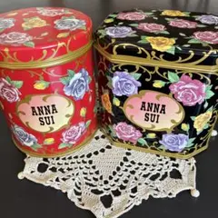 ANNA SUI ローズ柄 缶 2個セットのサムネイル