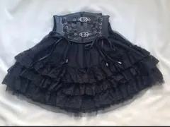 コルセット ベルト ロリィタ ゴスロリ ダークコア バレエコア