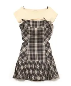 ANDMARY アンドマリー Karen check mini dress andmary Karen check mini dress - メルカリ