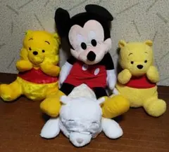 M*O様 ミッキーマウス✕１くまのプーさんぬいぐるみ✕３✨新品未使用品タグ付き✨