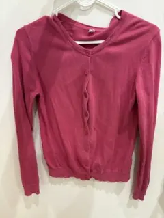 ユニクロ ピンク カーディガン Sサイズ