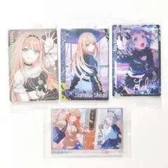 学園アイドルマスター 紫雲清夏 葛城リーリヤ ウエハースカード　4枚
