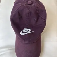 【美品】NIKE キャップ　ワインレッド