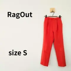 RagOut オレンジ テーパード スラックス パンツ ウエストゴム 1559