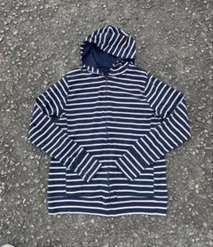 OLD UNIQLOボーダーフルジップパーカー archive y2k短丈