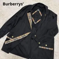 【希少】バーバリー ナイロンジャケット 金ボタン ロゴ ノバチェック【美品】❤️