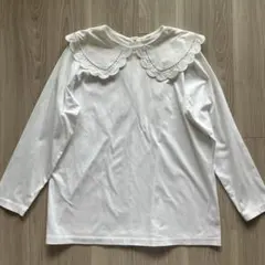 ほぼ新品 ヨリ yori スカラップカラーカットソー - メルカリ