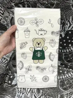 レア　台湾　STARBUCKS タオル ベアリスタ　フルーツデザイン　ガーゼのサムネイル