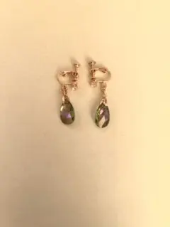 ローズゴールド ドロップ型 イヤリング